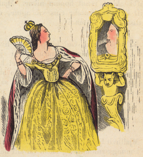 An illustration from page 30 of Mjallhvít (Snow White), an 1852 Icelandic translation of the Grimm version of this fairytale (Image: Wikimedia Commons)