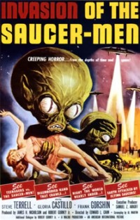 Film poster of the 1957 sci-fi comedy 'Invasion of the Saucer-Men' (Image: Wikimedia Commons)